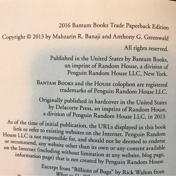 Blindspot Hidden Biases of Good People Paperback Book by Banaji and Greenwald - Picture 6 of 6